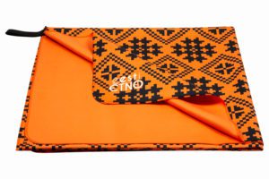 Muhu vesti mustriga mikrofiiber saunalina 150x80