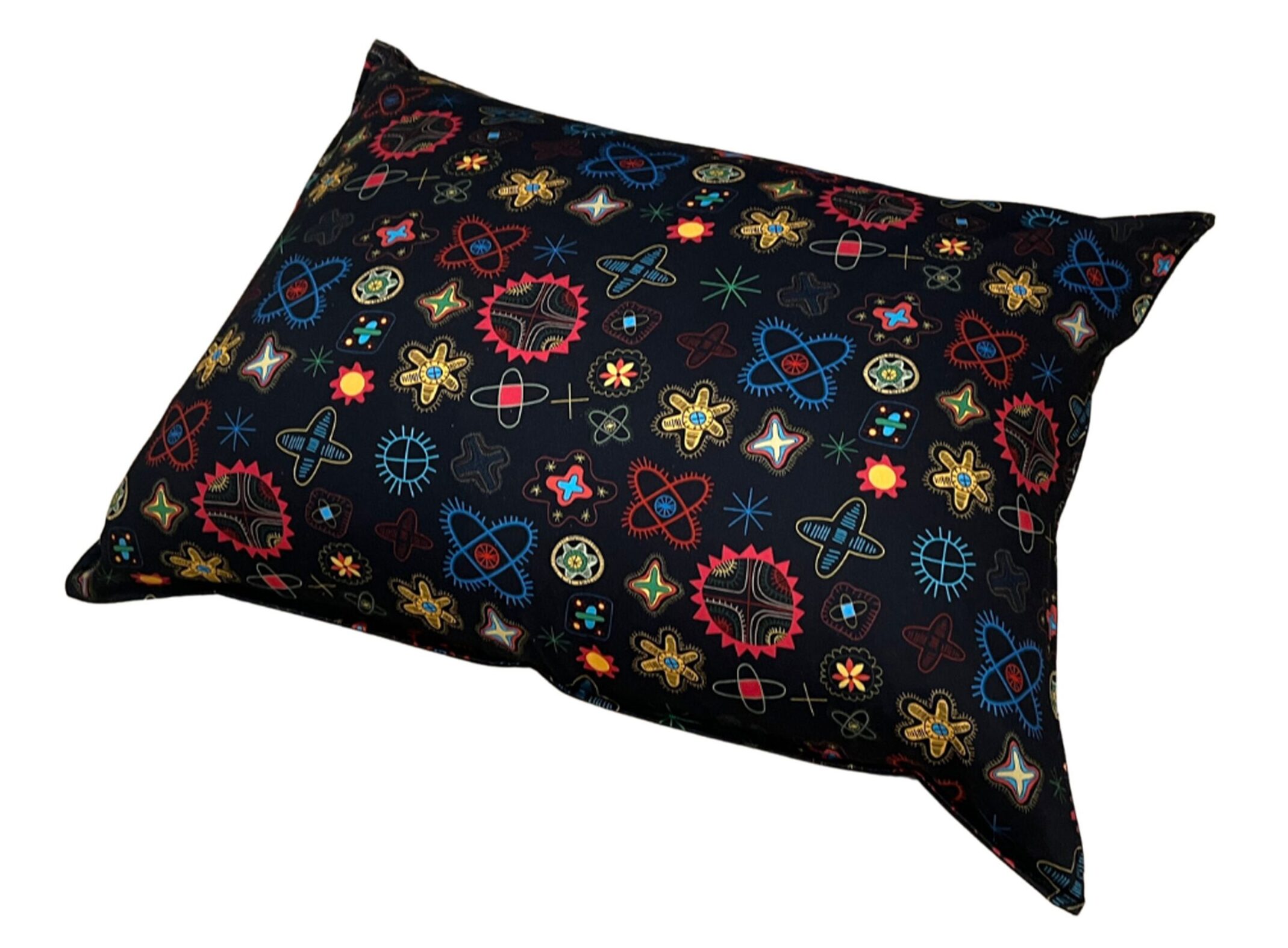 Dekoratiivpadja kate Helme tikandimotiividega must 50x60cm